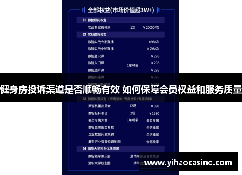 健身房投诉渠道是否顺畅有效 如何保障会员权益和服务质量